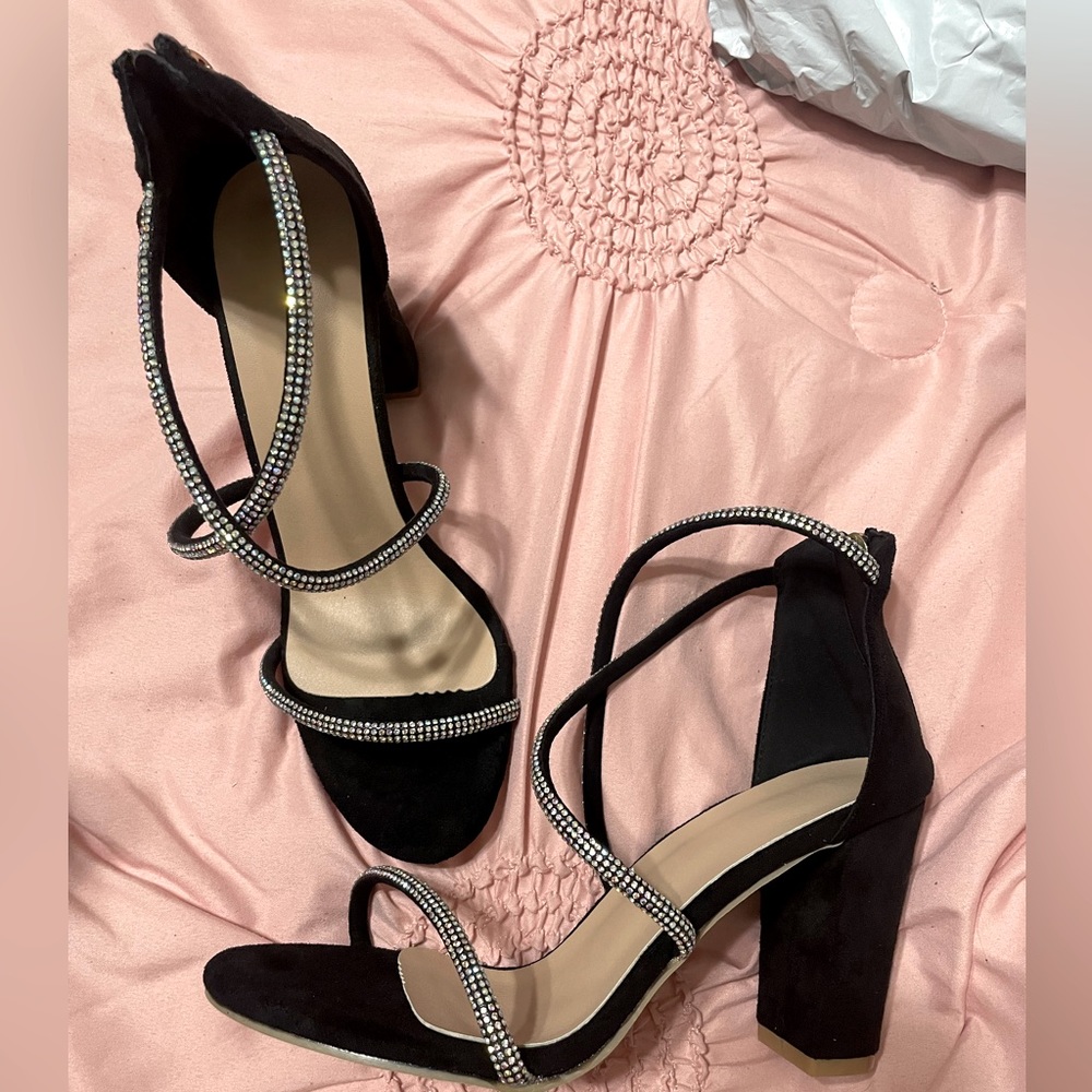 Rhinestone heels